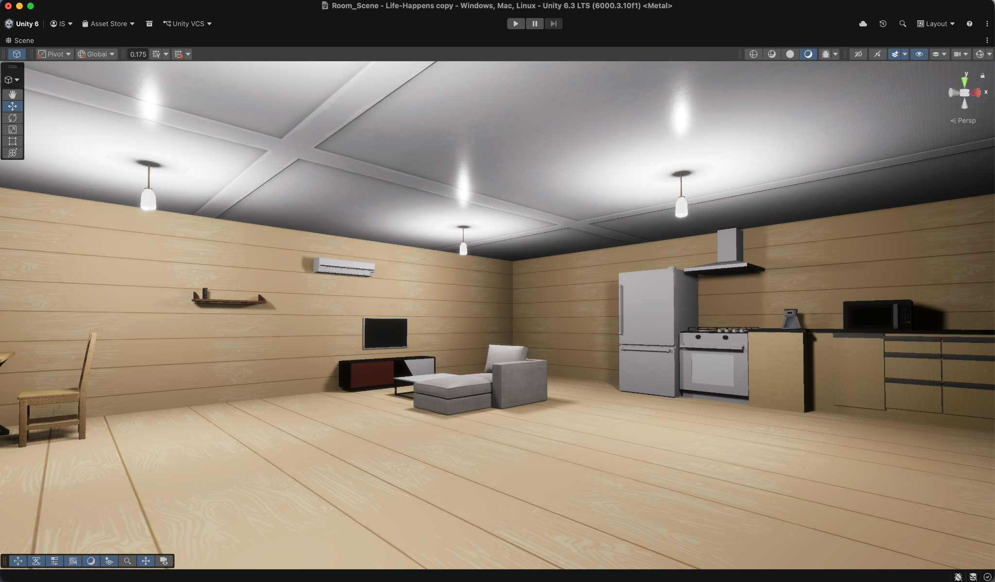Before conversion: original HDRP materials