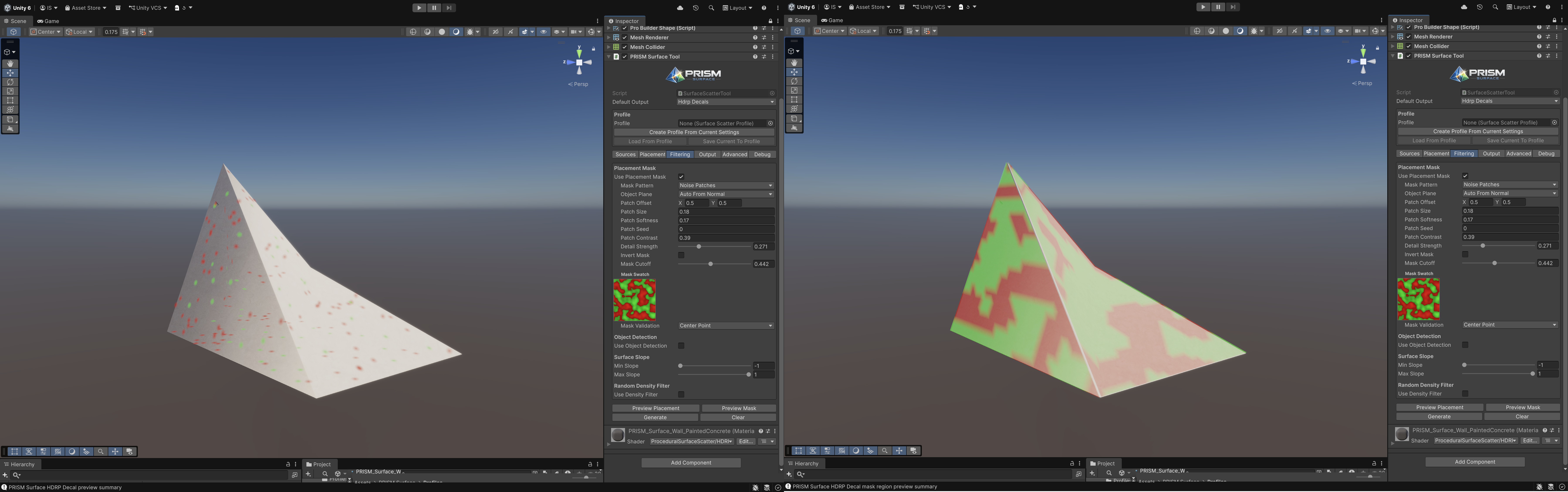 Preview Placement and Preview Mask comparison